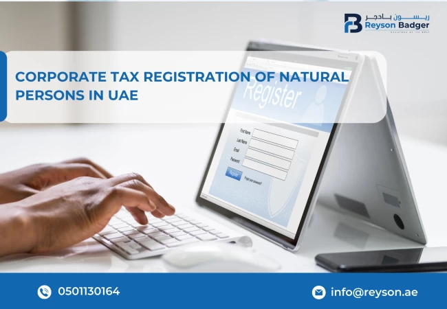 Corporate Tax Registration of Natural Person