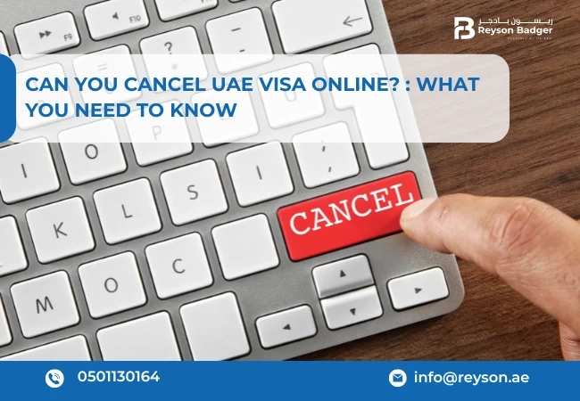 Cancel UAE visa online